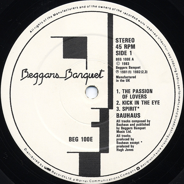 Bauhaus – The Singles 1981-1983 - Imagen 3