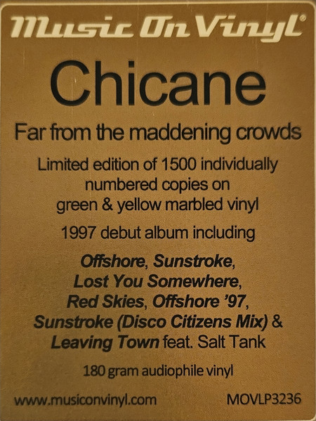 Chicane – Far From The Maddening Crowds - Imagen 2